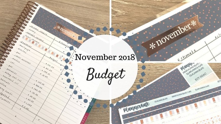 November 2018 Budget | Erin Conden Deluxe Monthly Planner |