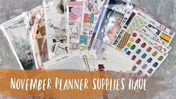November planner supplies haul | ft. scribble prints co, crafty banana, and more!