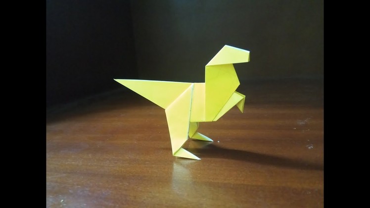Origami easy dinosaur