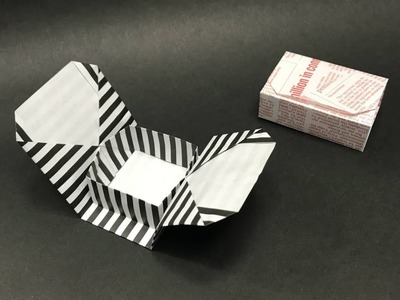 Origami gift box that opens and closes. Box in a Box