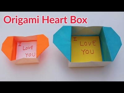 Art Origami Heart Boxenvelope With Secret Massage Pop Up