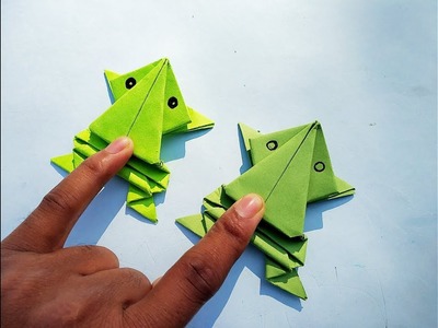 Easy Origami Jumping Frog Paper Frog Technokriart