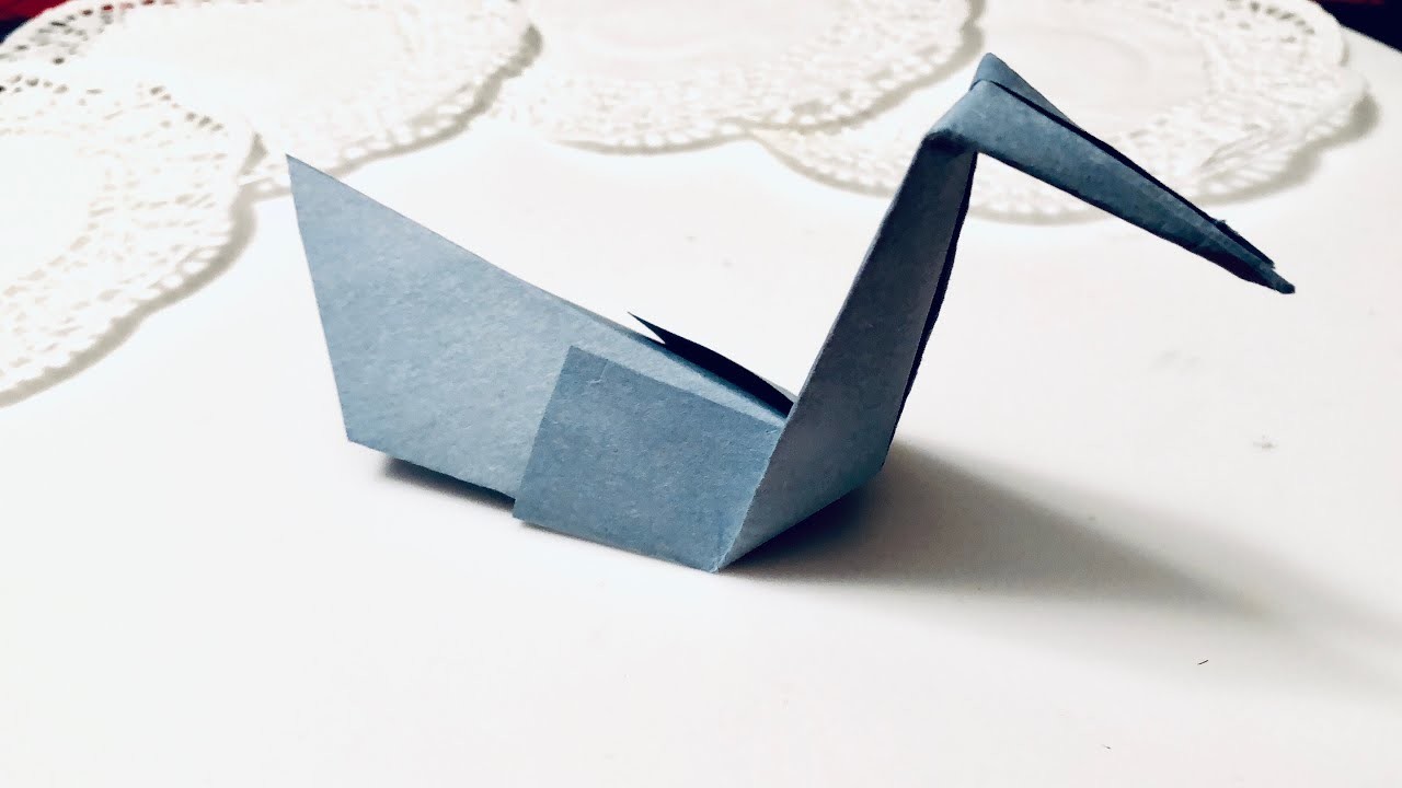 making a paper swan