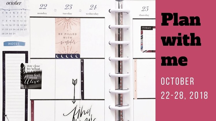 Plan with Me Boho Vibes October 22-28 Classic Happy Planner