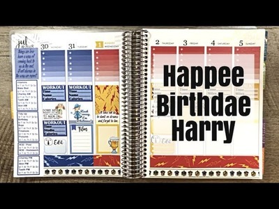 Plan With Me | Erin Condren Vertical Life Planner | Harry Potter Theme