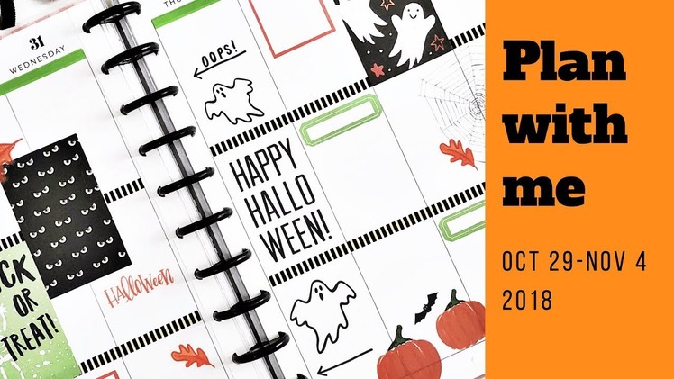 Plan with me - Halloween! Big Happy Planner Oct 29-Nov 4
