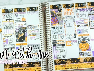 Plan with me in my Erin Condren Life Planner | Hallow's Eve Theme