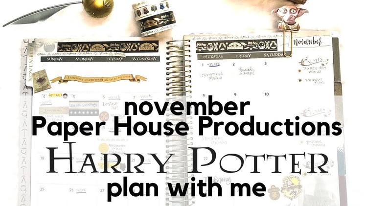 Plan With Me in my Harry Potter Planner Set from Paper House Productions!