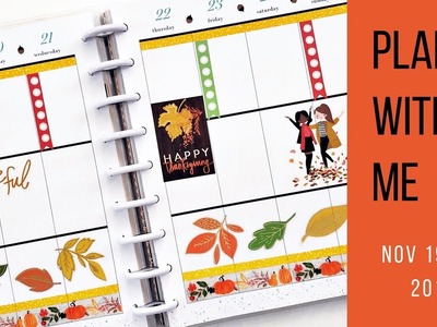 Plan with Me - Nov 19-25 - Classic Happy Planner