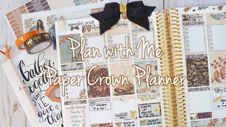 Plan with Me. Paper Crown Planner