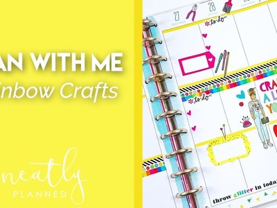 Plan With Me | Rainbow Crafts Happy Planner