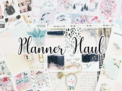 Planner Haul! Holiday & Winter Goodies