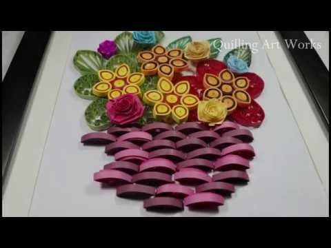 Quilling Flower Pot Greeting Card | Quilling Birthday Card