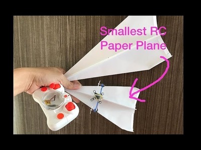 Smallest RC Paper Plane Flight-Test
