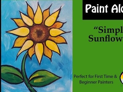 Super Easy Step by step flower painting! Great for Kids (of all ages) ????????????