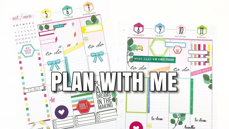 Weekly Plan With Me! CLASSIC HAPPY PLANNER | Nov 5th - 11th | At Home With Quita