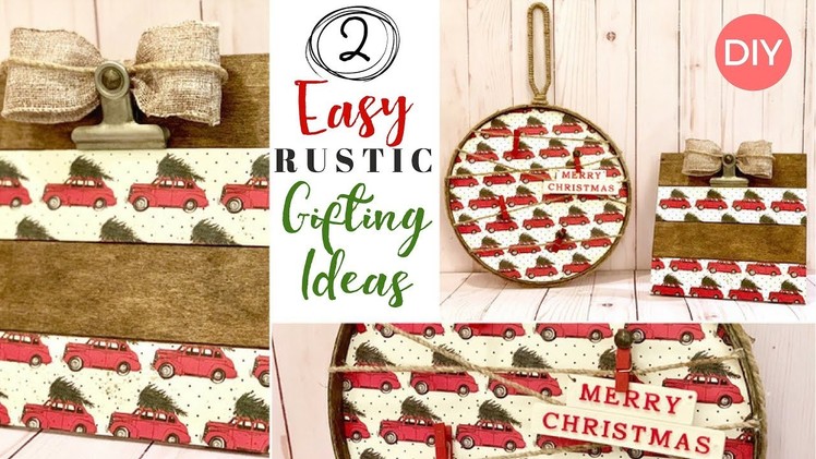 2 Gift Ideas People will LOVE | Easy & Affordable | Rustic Home Decor DIY | Ashleigh Lauren