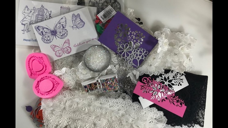 AliExpress Craft Haul with lace and more!