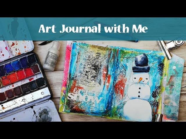 Art Journal with Me & Gelatos and Distress Crayons