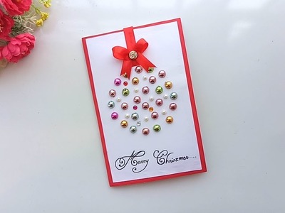 Beautiful Handmade Christmas Card Idea | DIY Christmas card tutorial