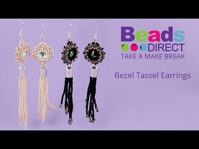 Bezel Tassel Earrings | Take a Make Break with Sarah Millsop