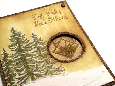 Christmas Cards Ideas - 2 - Vintage rust and crackle