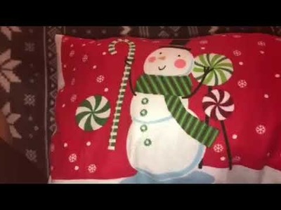 Christmas DIY pillows for bedroom.living room