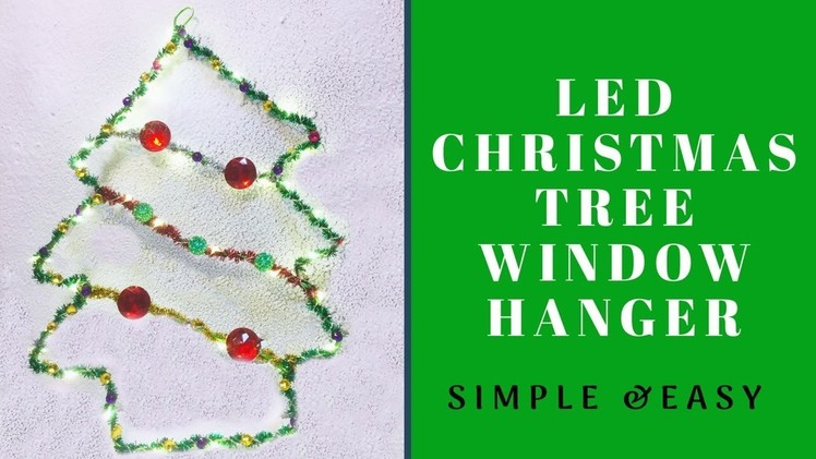 Christmas Tree Window Decoration diy |2018| Weihnachtsbaum Fenster Deco