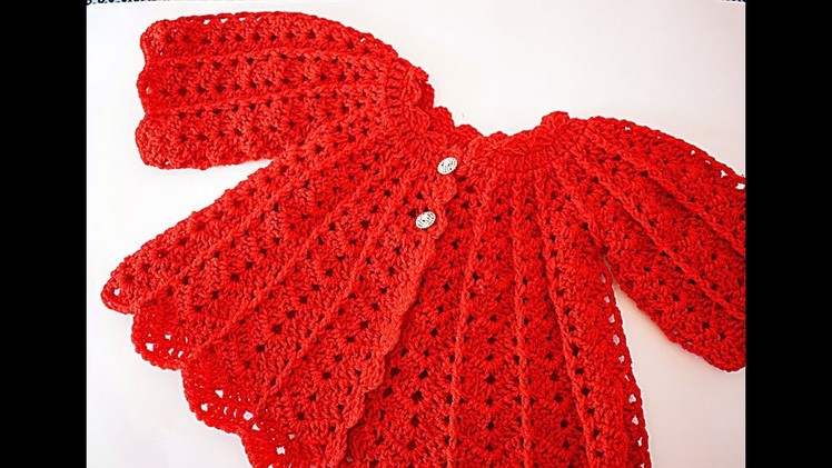 Coat set with white dress Majovel crochet #crochet #crochetveryeasy
