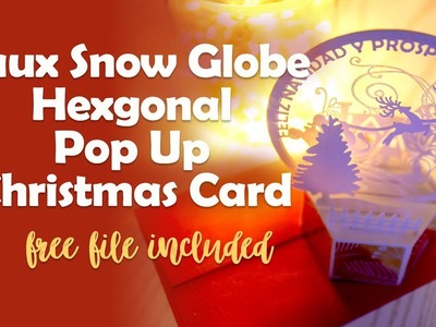 Cricut Snow Globe  Pop Up Card