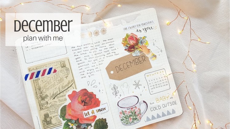 December bullet journal plan with me + November flipthrough