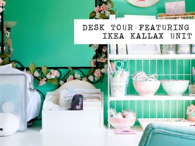 DESK TOUR | my craft space (Ikea Kallax)