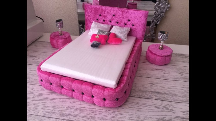 DIY Barbie Dolls Princess Bed