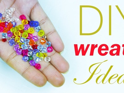 DIY christmas wreath earrings | christmas jewelry making ideas | #Beadsart