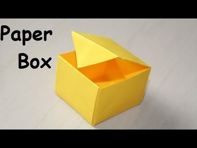 DIY - How to make a paper box that opens and closes