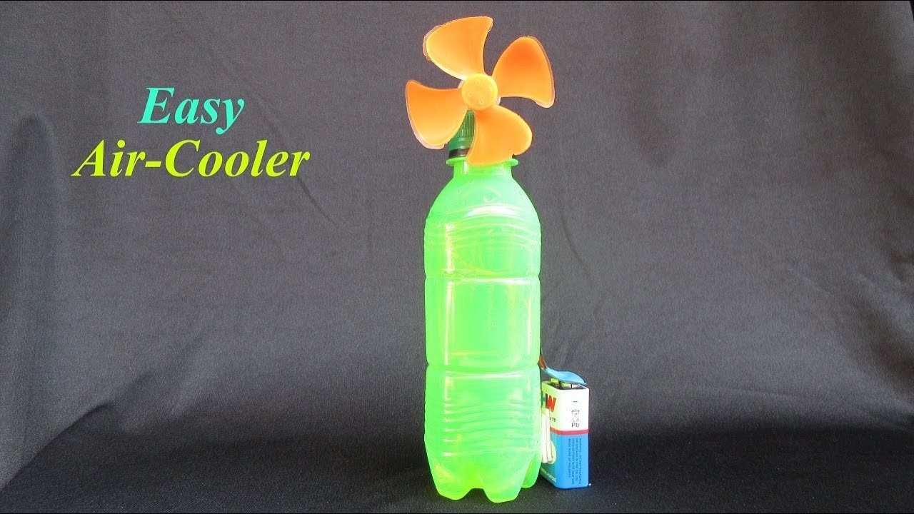 DIY How To Make Plastic Bottle Air cooler -  Easy Science Project For KIDS