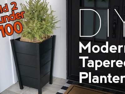 DIY Modern Tapered Planters
