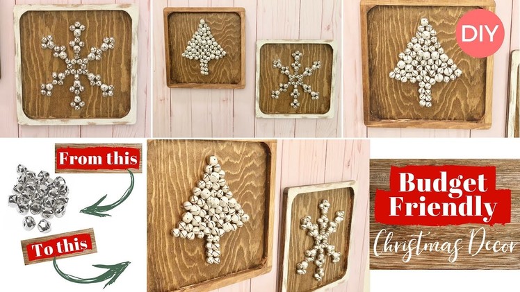 Dollar Tree Bells ➡️ Wall Art | Wood Plaque Christmas Decor | Quick & Easy DIY| Ashleigh Lauren