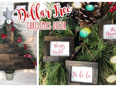 Dollar Tree DIY Farmhouse Christmas Decor