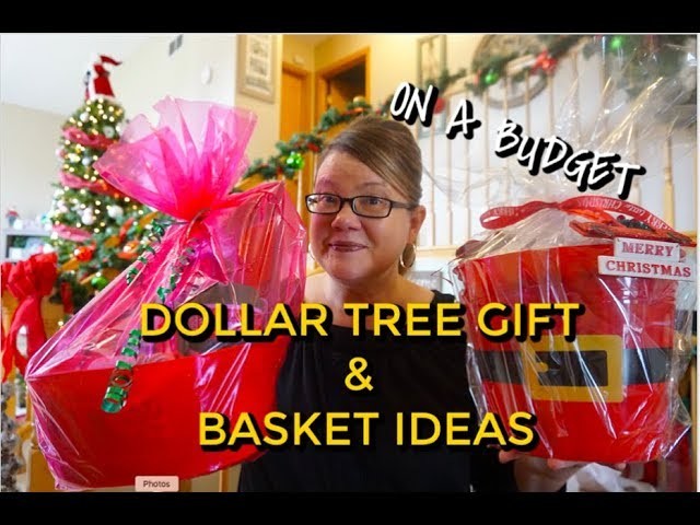 DOLLAR TREE GIFT BASKET & GIFTS IDEAS | CHRISTMAS ON A BUDGET!