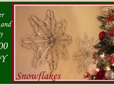 Dollar Tree Glam and Sparkle Snowflake Christmas DIY 2018
