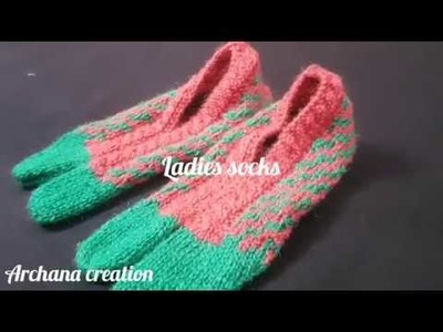 Double colour ladies socks#35 in hindi