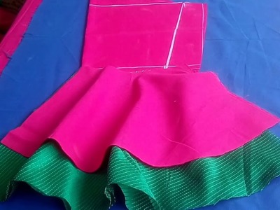 DOUBLE LAYER BELL SLEEVES DESIGNS  CUTTING AND STITCHING