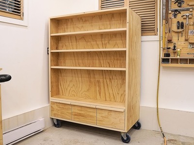 Double Sided Storage Unit with Drawers