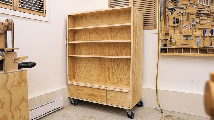 Double Sided Storage Unit with Drawers