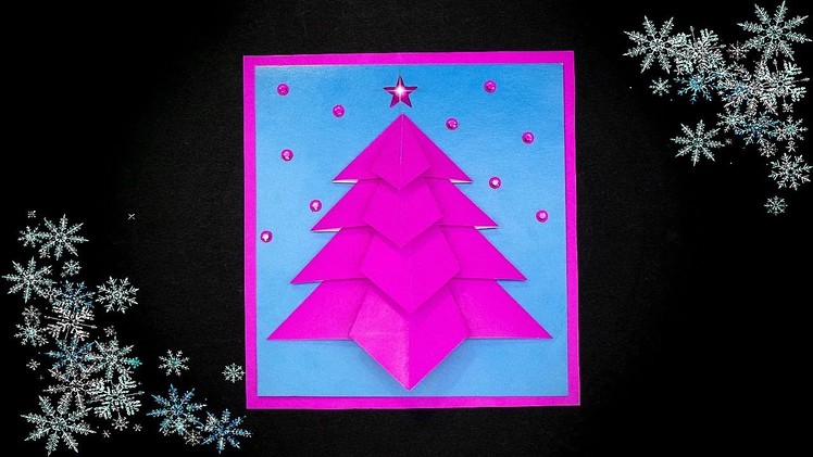Easy Christmas card - Christmas tree ❄ Christmas gift idea