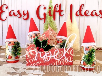 Easy Christmas Gift & Stocking Stuffer Treat Holder