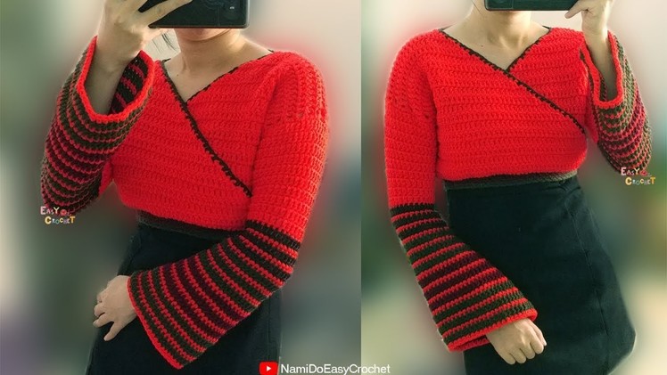 Easy Crochet: Crochet Crop Top (Sweater) #08
