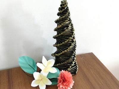Easy NewsPaper Christmas Tree | DIY Christmas Decorations Ideas Using Newspaper