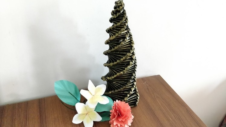 Easy NewsPaper Christmas Tree | DIY Christmas Decorations Ideas Using Newspaper